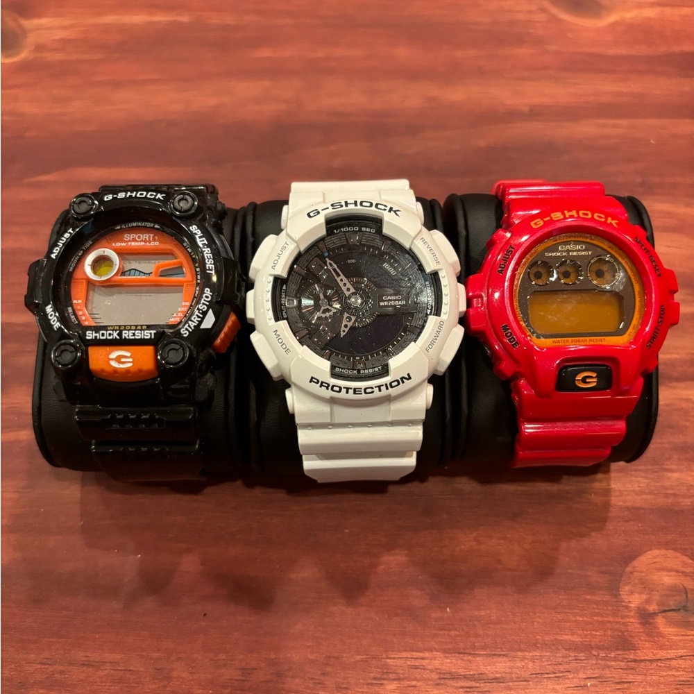 CASIO All three watches G-Shock